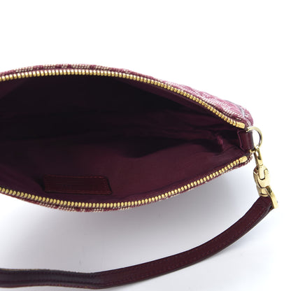 Christian Dior Monogram Mini Saddle Pochette Burgundy 4 of 10