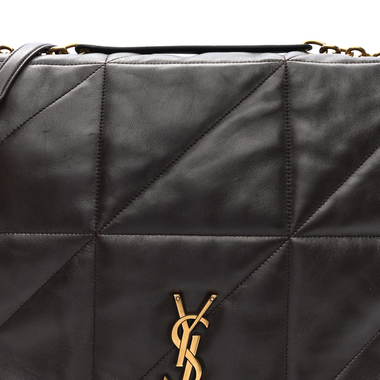 Saint Laurent Lambskin Matelasse Monogram Large Jamie 4.3 Dark Sweet Chocolate 7 of 9