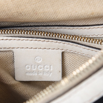 Gucci Monogram Selleria Calfskin Vintage Web Medium Boston Beige Blue Mystic White 6 of 32
