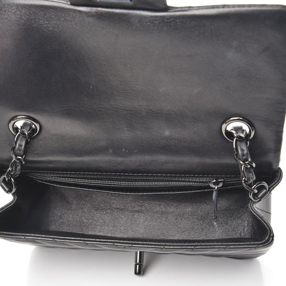 Chanel Lambskin Chevron Quilted Mini Rectangular Flap So Black 5 of 8
