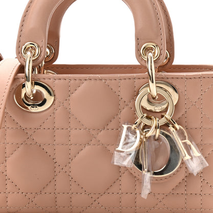 Christian Dior Lambskin Cannage Micro Lady D-Joy Rose De Vents 7 of 10