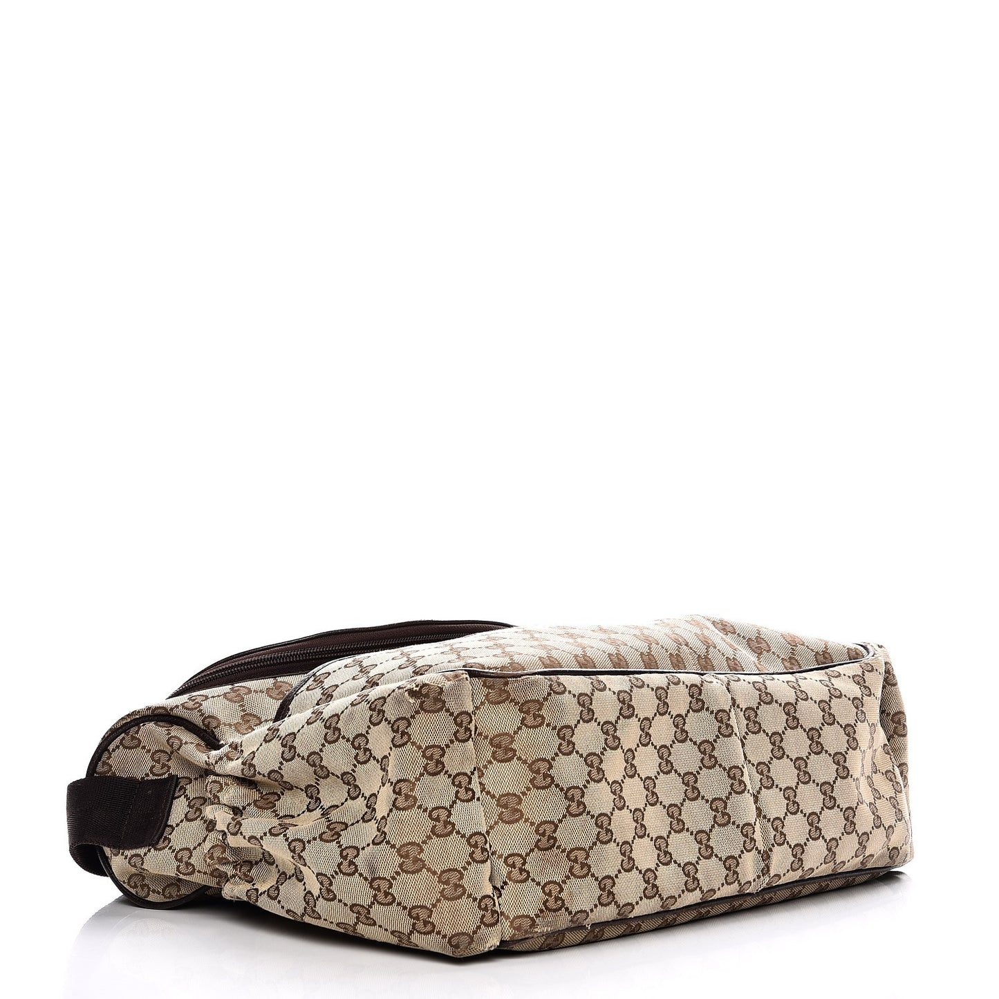 Monogram Natural Pigskin Large Diaper Bag Beige Ebony Cocoa Dark Chocolate