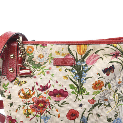 Gucci Canvas Flora Floral Crossbody Bag Red 13 of 13