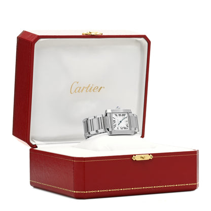 Cartier Stainless Steel 28mm Tank Francaise Automatic Watch 5 of 5