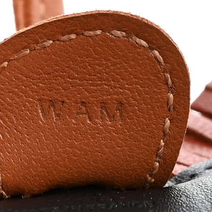 Hermes Milo Lambskin Grigri Rodeo Horse Bag Charm PM Black Sienne Gold 4 of 5