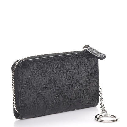Chanel Caviar Quilted Key Holder Case Black 3 of 8