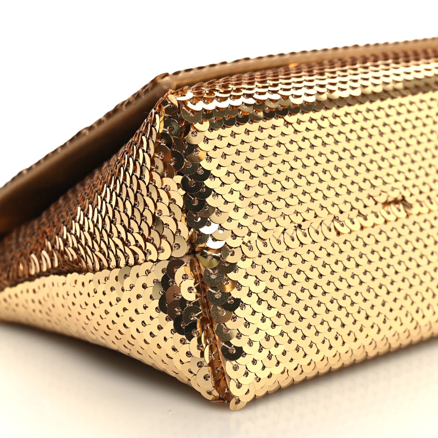 Tom Ford Sequin Mini Label Shoulder Bag Gold 9 of 11
