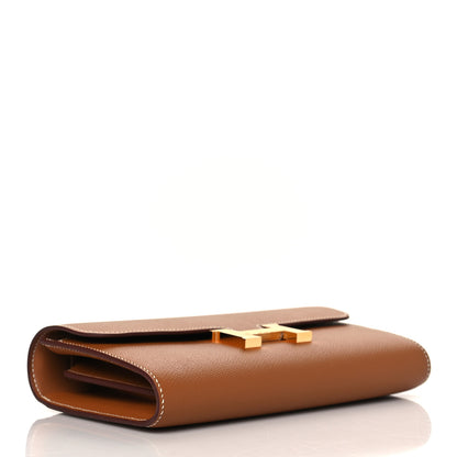 Hermes Epsom Constance Long Wallet To Go Gold 4 of 10