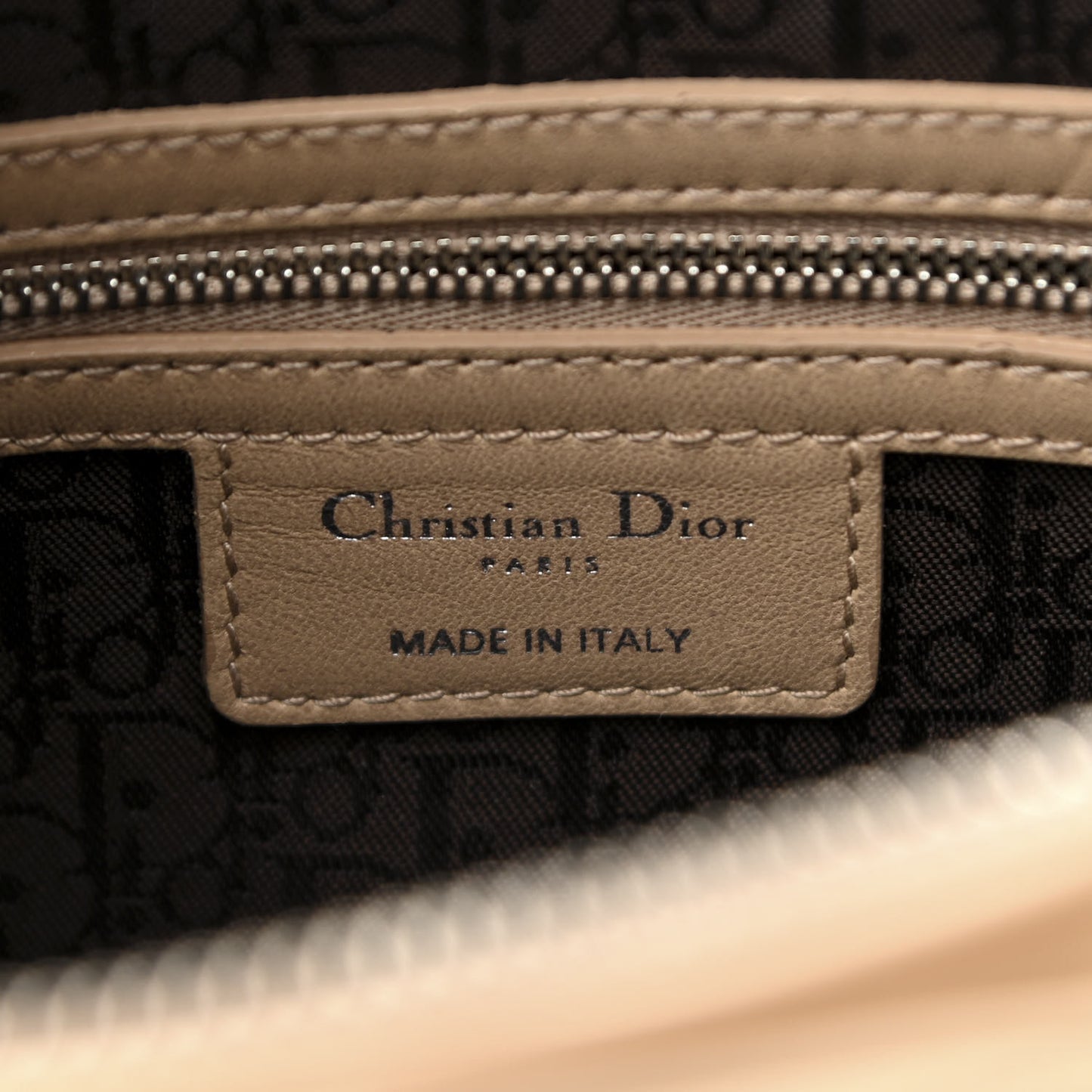 Lambskin Cannage Large Lady Dior Beige