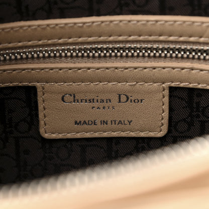 Christian Dior Lambskin Cannage Large Lady Dior Beige 6 of 13