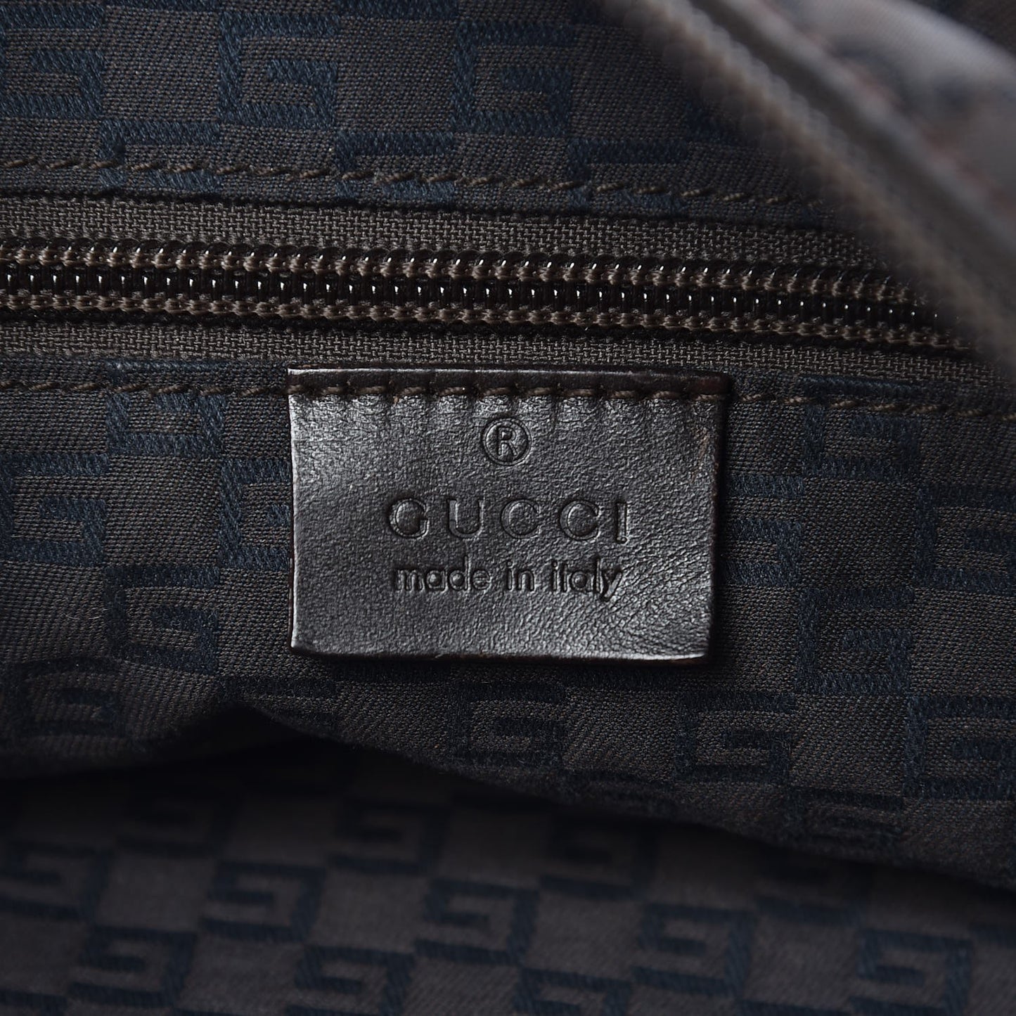 Nylon Monogram Tote Brown