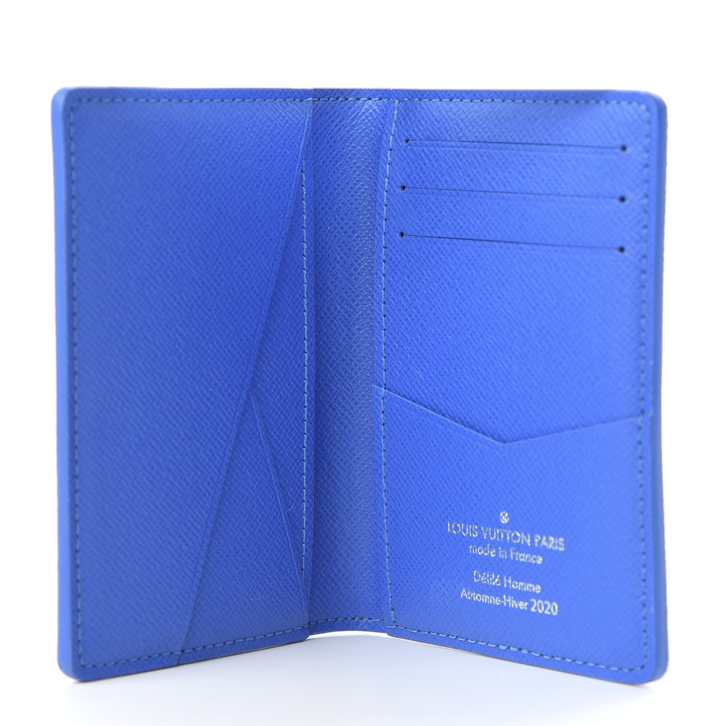 Monogram Clouds Pocket Organizer Blue