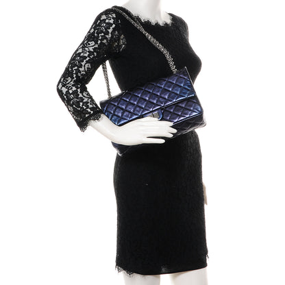 Chanel Calfskin 2.55 Reissue 226 Flap Metallic Blue 2 of 9