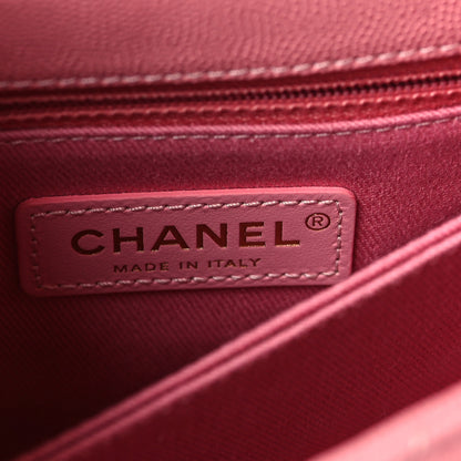 Chanel Caviar Quilted Mini Coco Handle Flap Pink 6 of 10