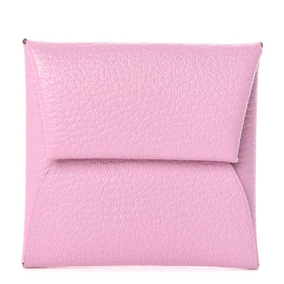 Hermes Chevre Mysore Bastia Coin Purse Mauve Sylvestre 1 of 8