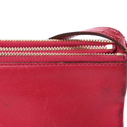 Celine Lambskin Large Trio Crossbody Bag Red 16 of 16