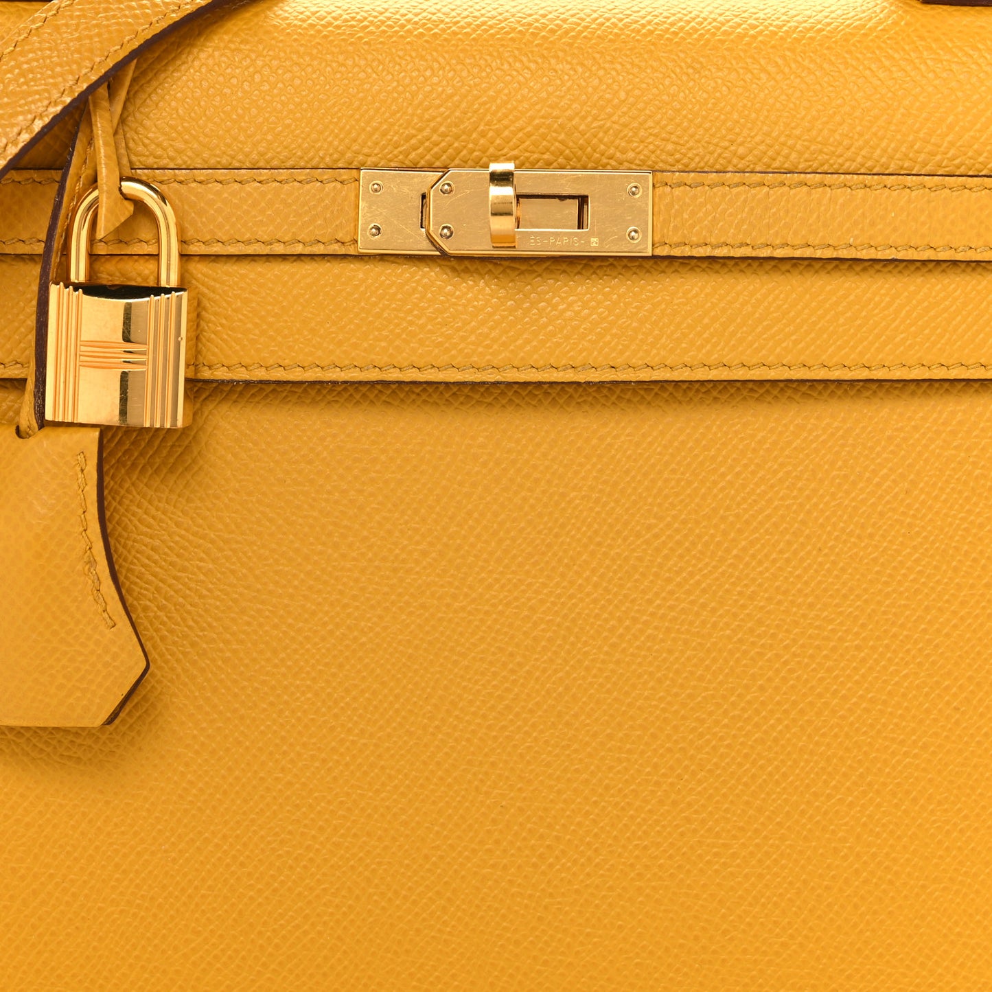 Epsom Kelly Sellier 25 Jaune Ambre
