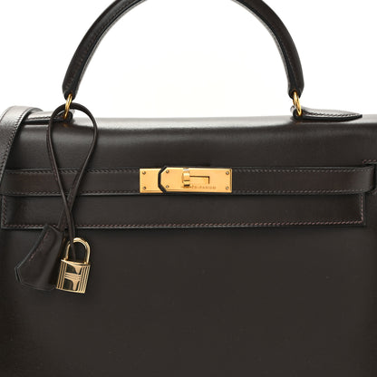 Hermes Box Kelly Sellier 32 Chocolate 8 of 15