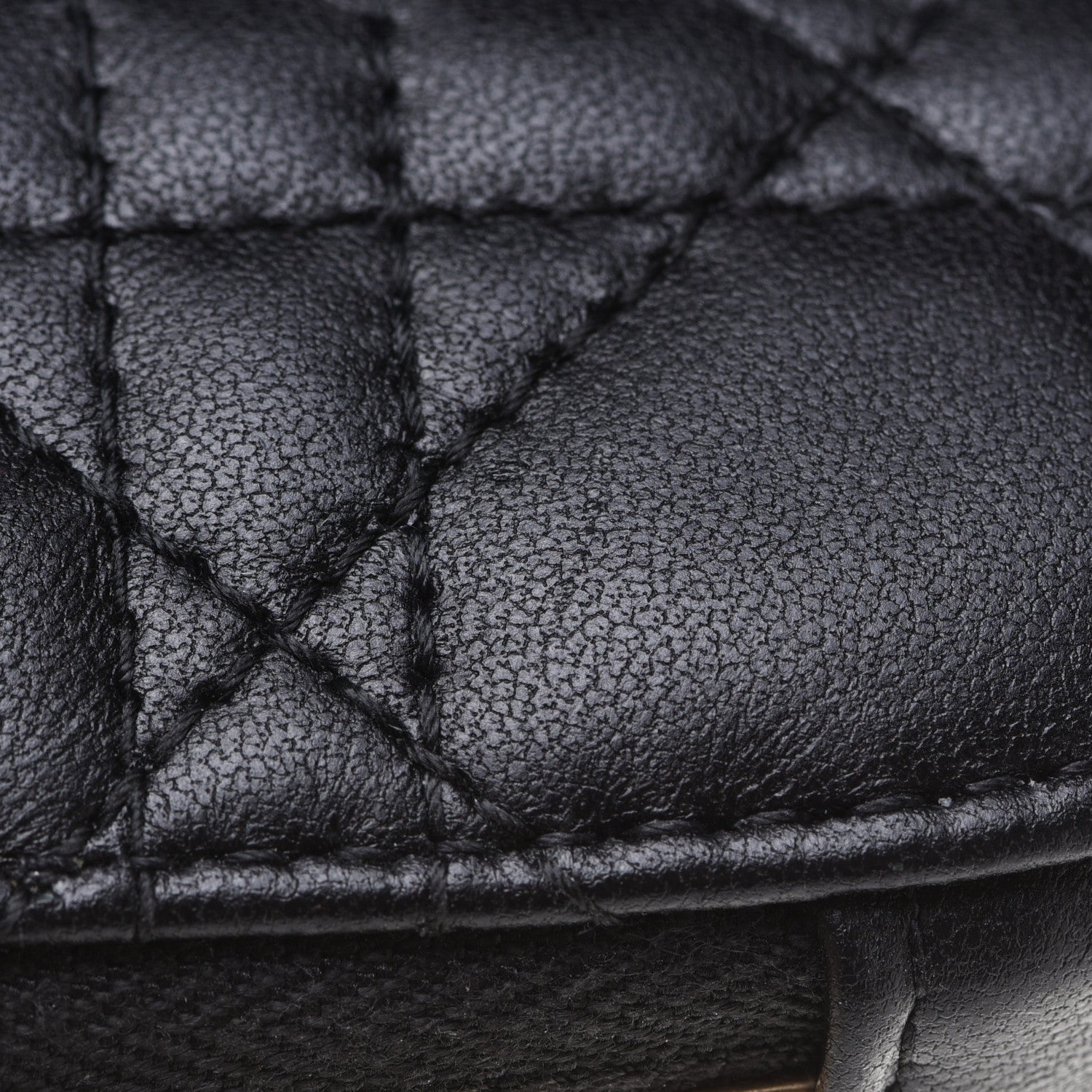 Christian Dior Lambskin Cannage Lady Dior Phone Holder Black 11 of 12