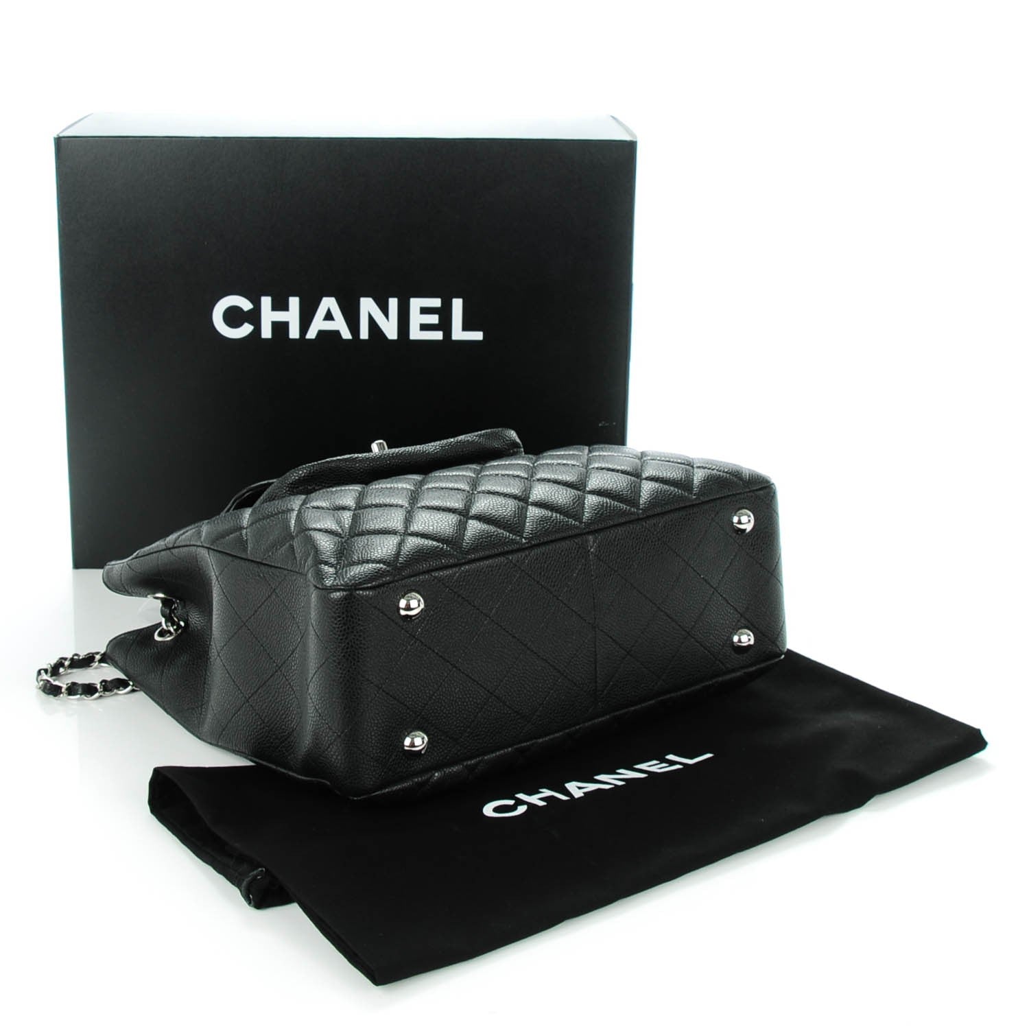 Chanel Caviar Quilted Flap Tote Black 4 of 8