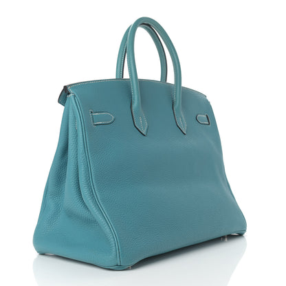 Hermes Togo Birkin 35 Blue Jean 2 of 23