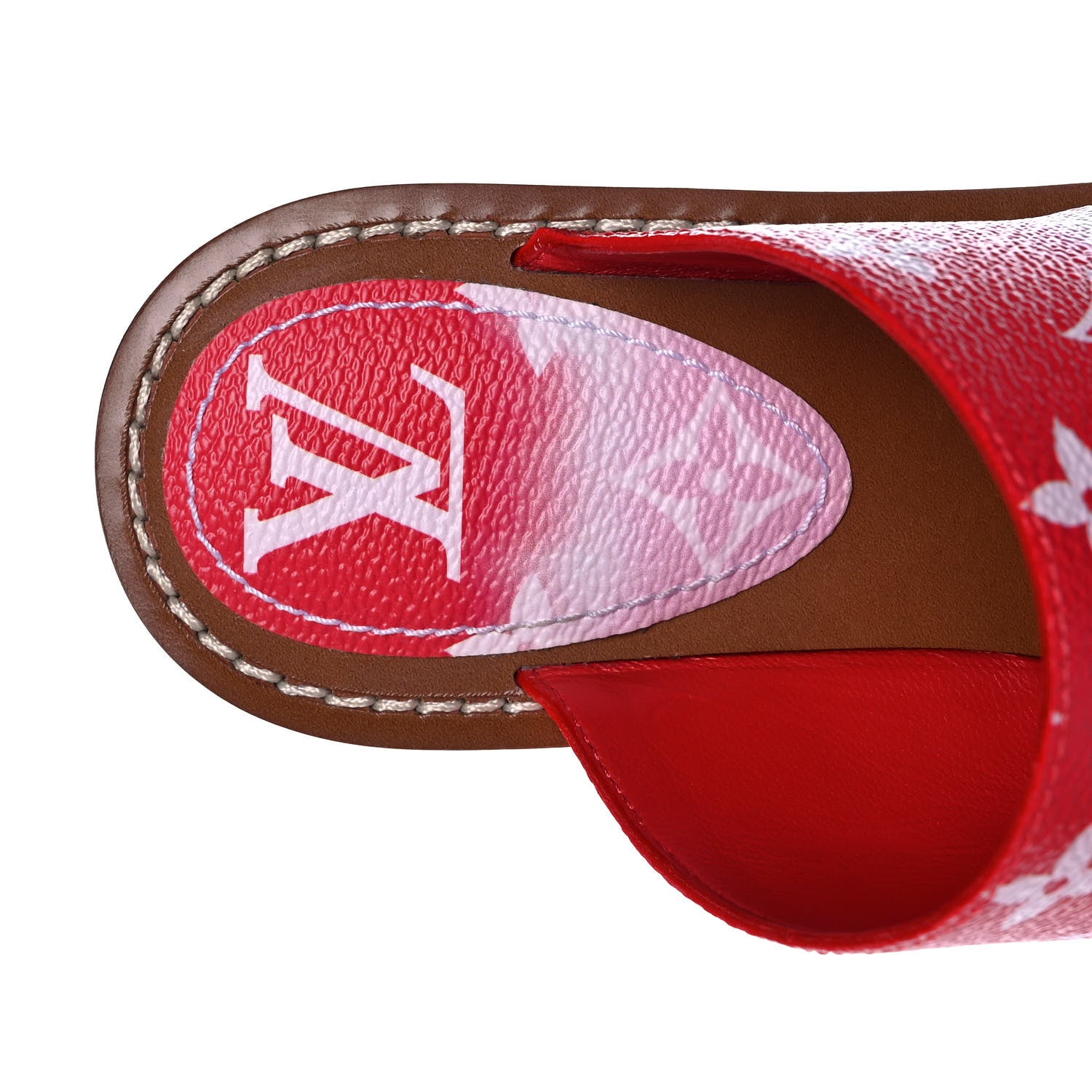 Louis Vuitton Monogram Escale Palma Sandals 36.5 Rouge 8 of 8