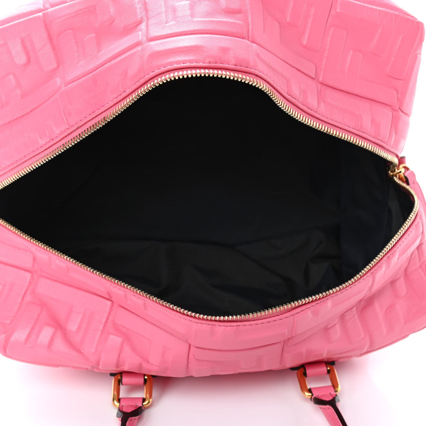 Nappa FF 1974 Embossed Small Boston Rosa Fluo
