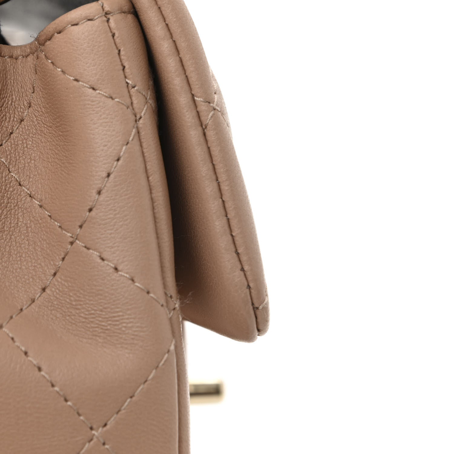 Chanel Lambskin Quilted Mini Rectangular Flap Beige 11 of 12