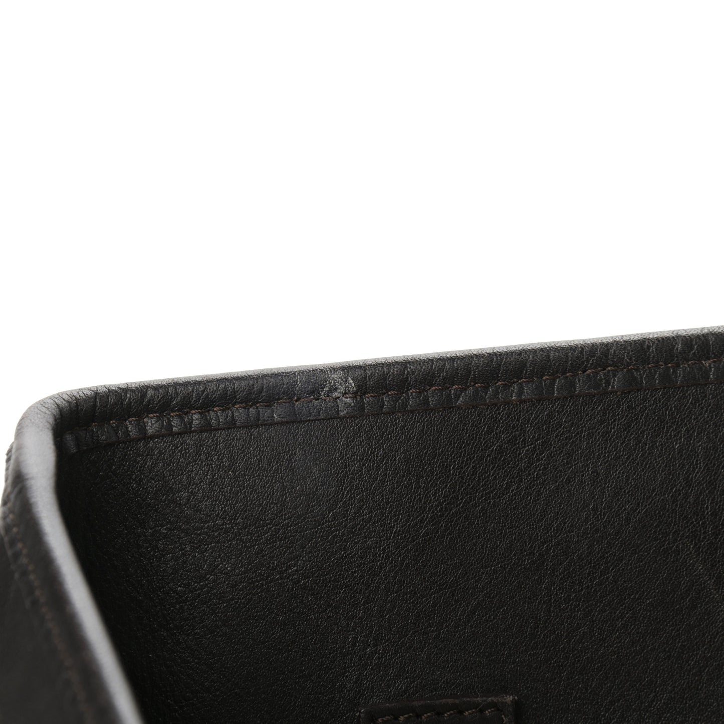 Lambskin Bridle Studs Large Canterbury Tote Dark Brown