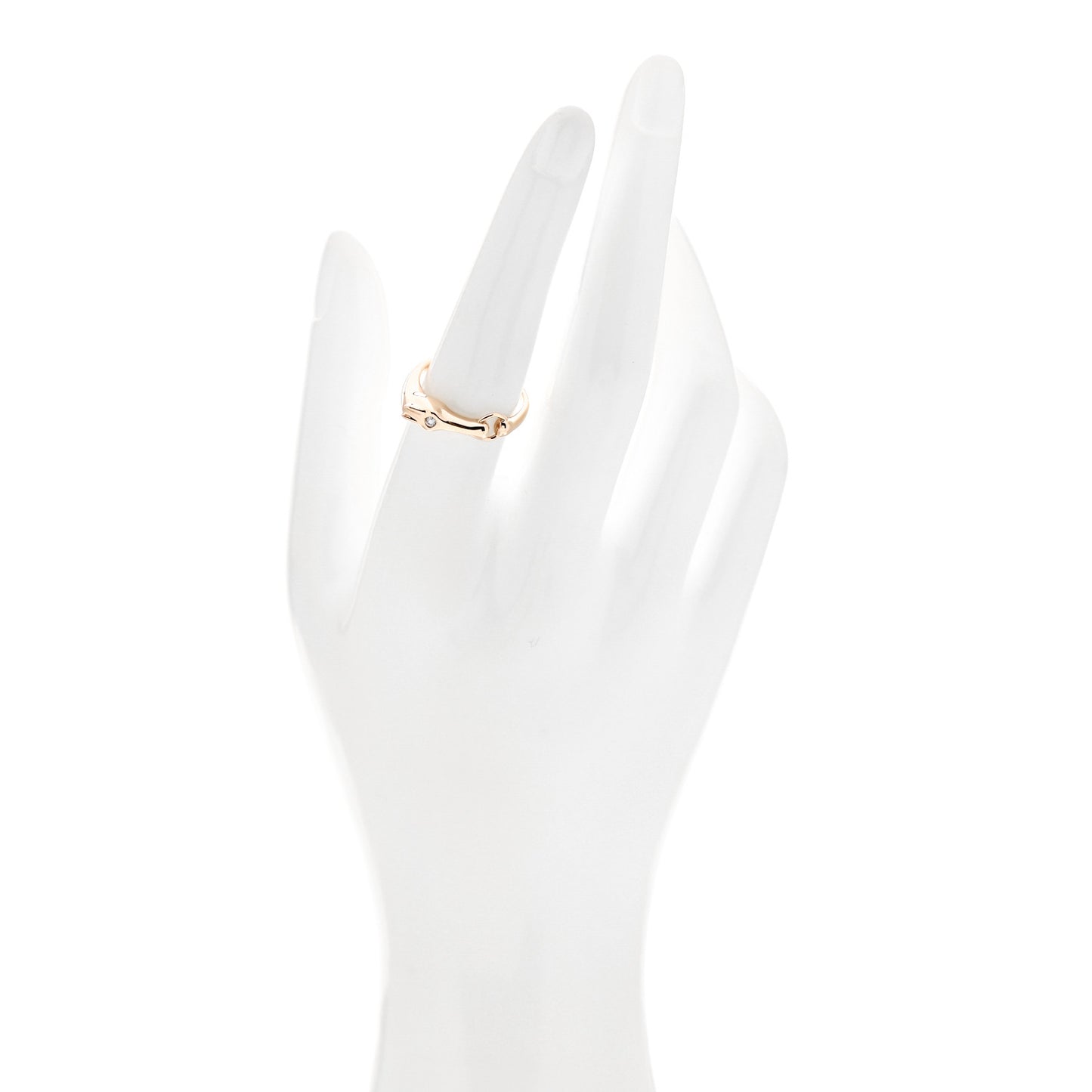18K Rose Gold Diamond TPM Galop Ring 54 6.75