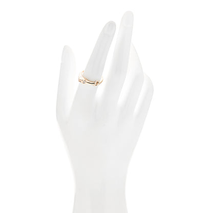 Hermes 18K Rose Gold Diamond TPM Galop Ring 54 6.75 2 of 6