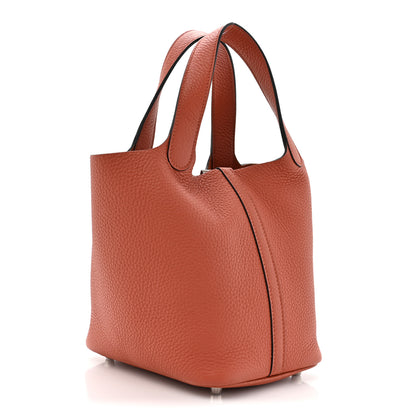 Hermes Taurillon Clemence Picotin Lock 18 PM Cuivre 3 of 11