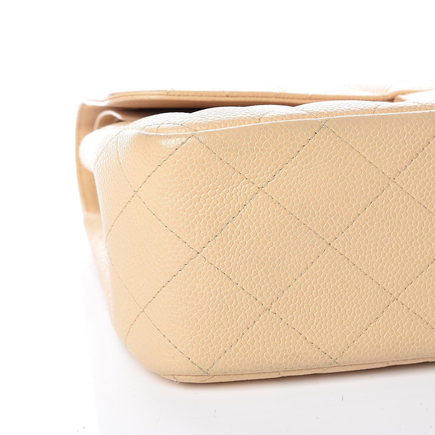 Chanel Caviar Quilted Jumbo Double Flap Beige Clair 6 of 14
