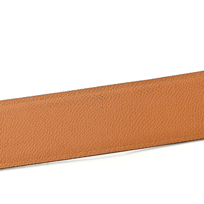 Hermes Box Epsom 42mm Belt Strap 95 38 Brique Sesame 6 of 7