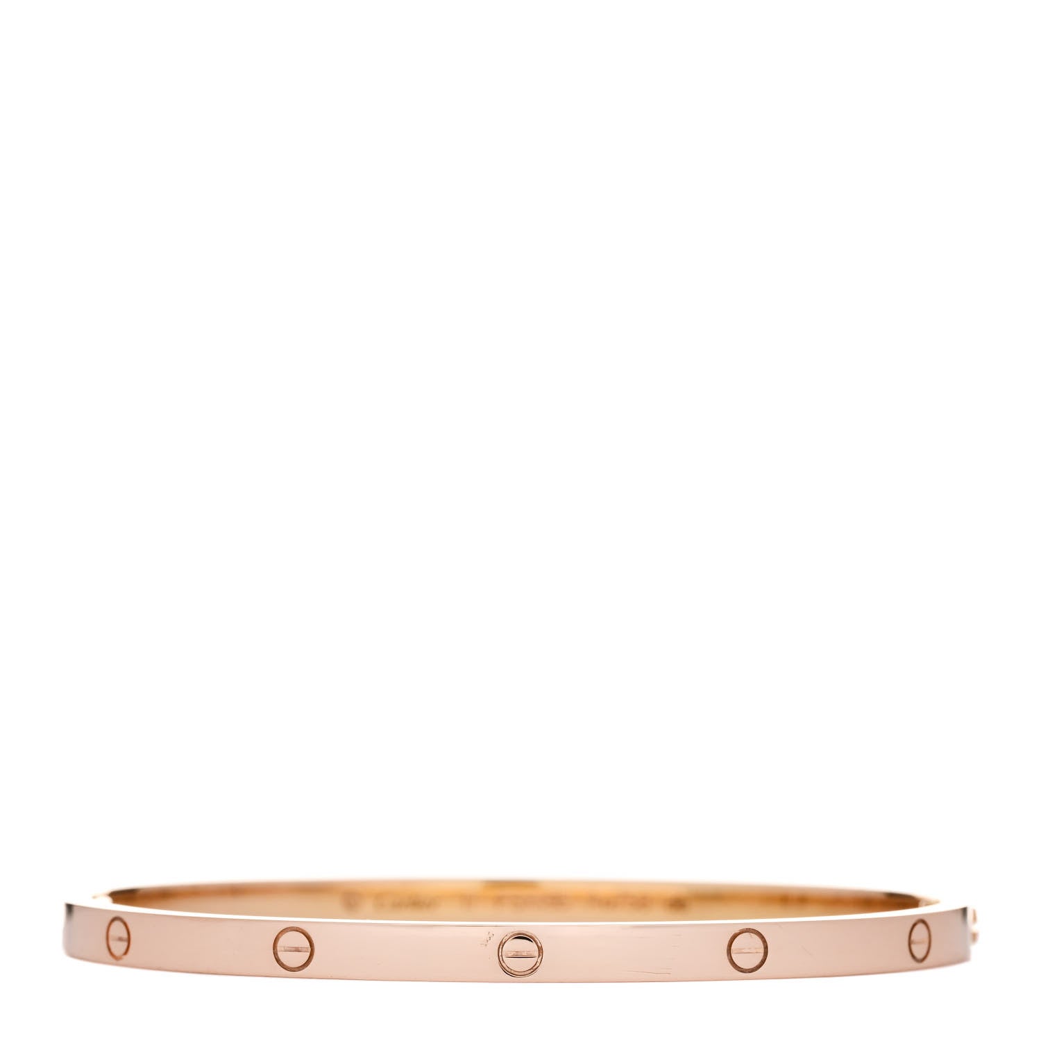 Cartier 18K Pink Gold Small LOVE Bracelet 17 1 of 8