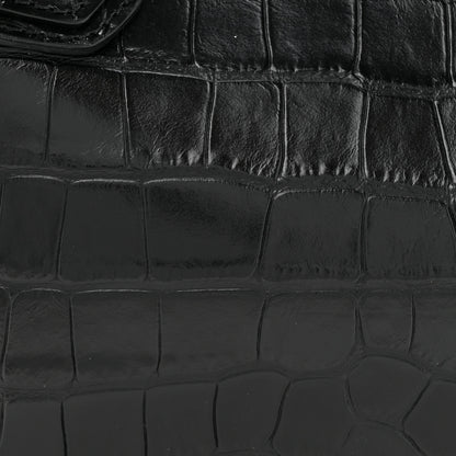 Givenchy Calfskin Crocodile Embossed Medium Soft Antigona Black 7 of 14