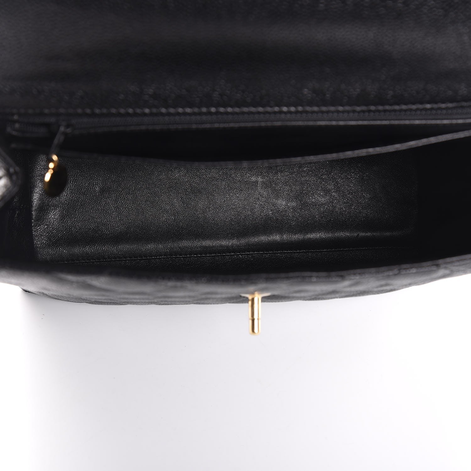 Chanel Caviar Quilted Jumbo Kelly Flap Black 5 of 7