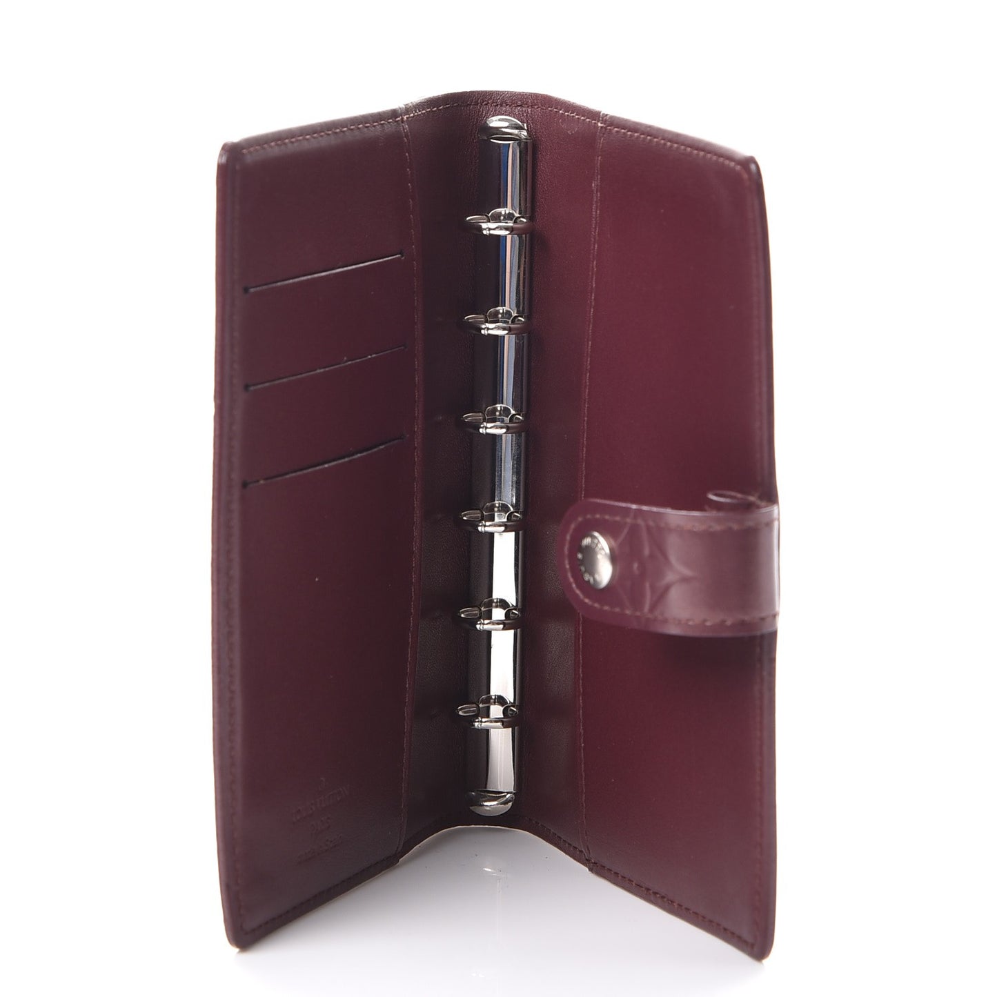Mat Monogram Small Ring Agenda Cover Violet