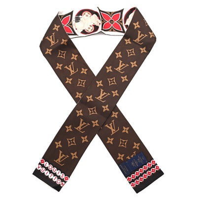 Louis Vuitton Silk Monogram Precious Rabbit Bandeau 1 of 3