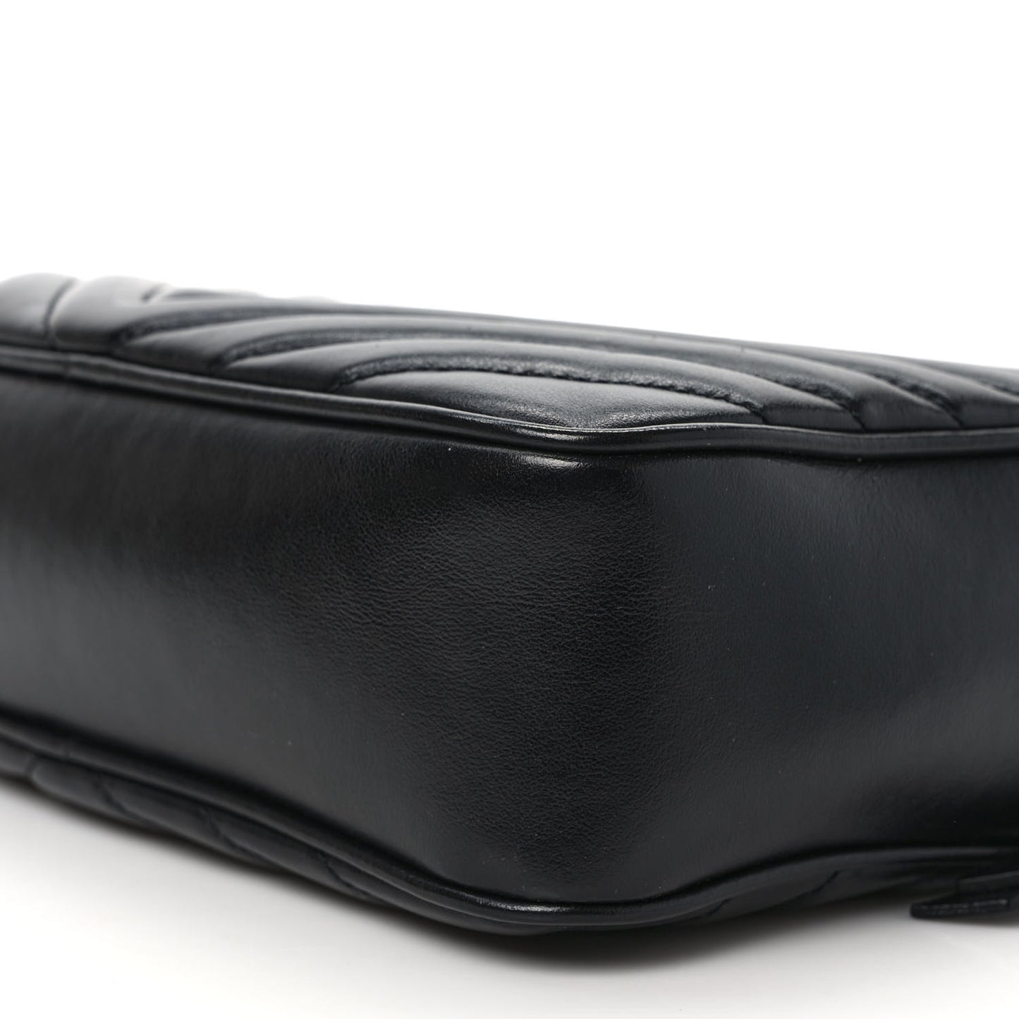 Calfskin Matelasse Monogram Lou Camera Bag Black