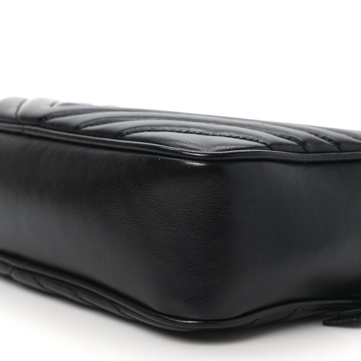 Saint Laurent Calfskin Matelasse Monogram Lou Camera Bag Black 9 of 10