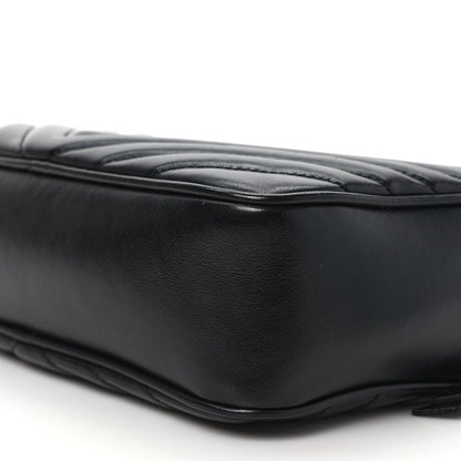 Saint Laurent Calfskin Matelasse Monogram Lou Camera Bag Black 9 of 10