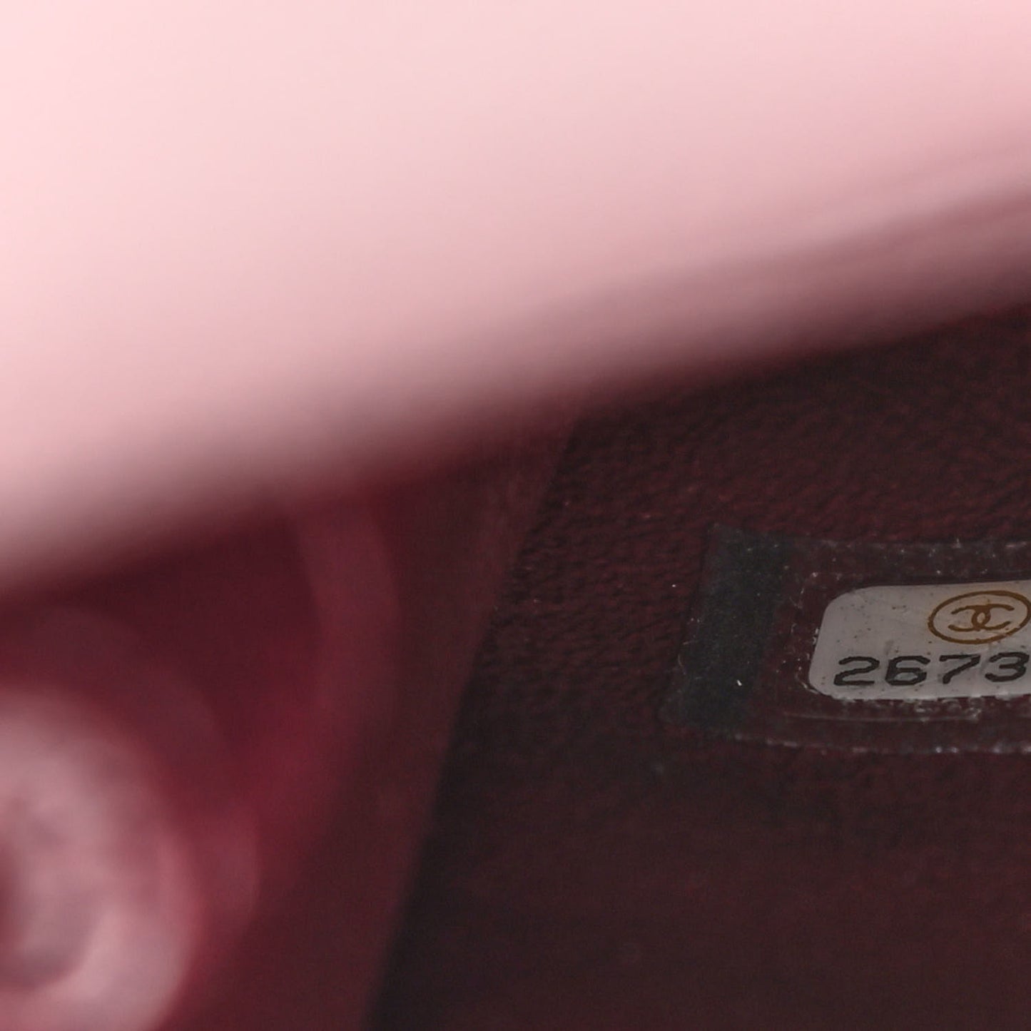 Caviar Elaphe Quilted Mini Coco Handle Flap Burgundy