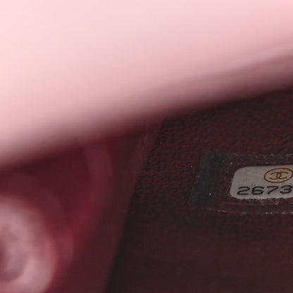 Chanel Caviar Elaphe Quilted Mini Coco Handle Flap Burgundy 9 of 13