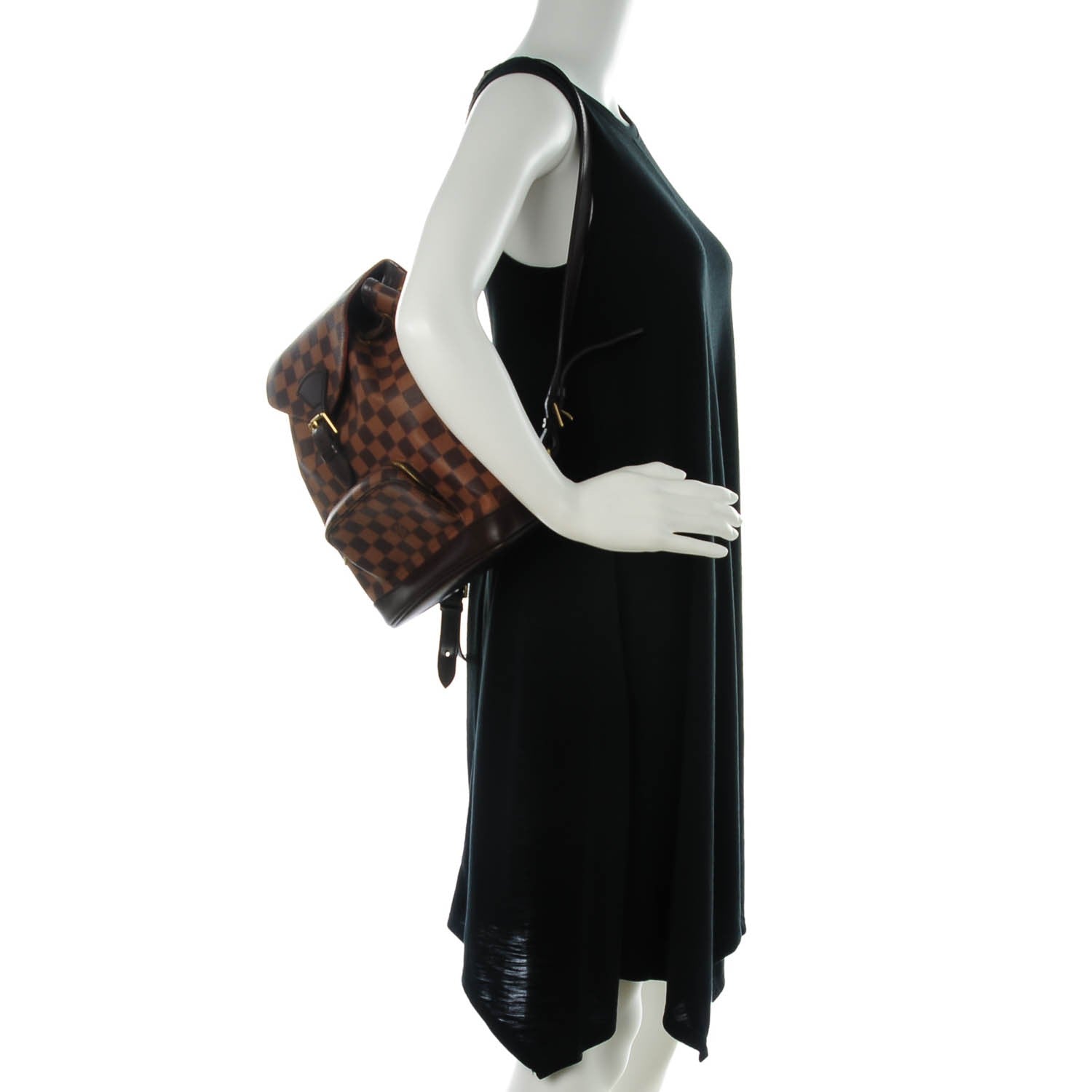 Louis Vuitton Damier Ebene Montsouris MM Backpack 2 of 8