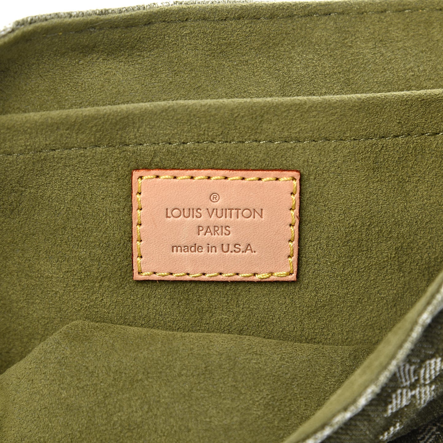 Monogram Denim Mini Pleaty Lichen