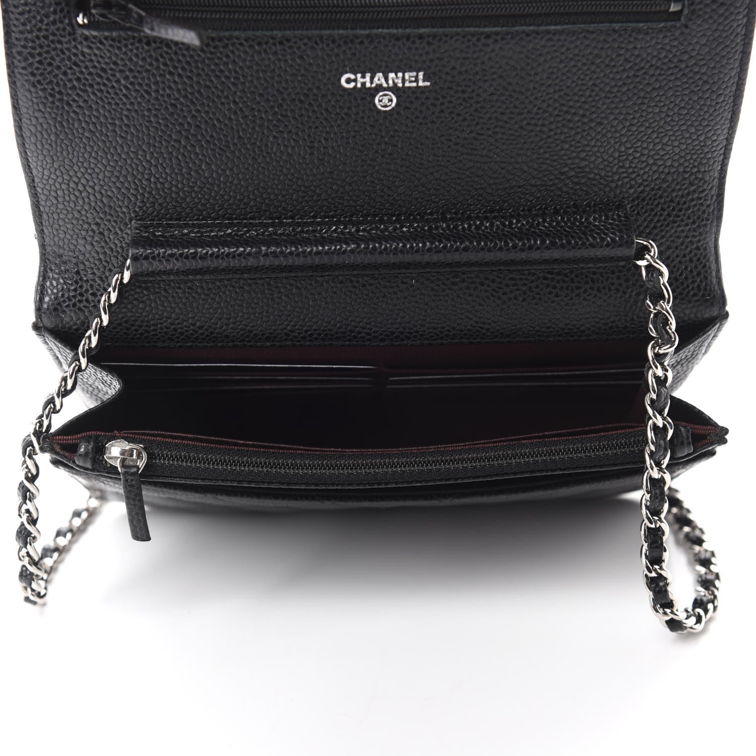 Chanel Caviar Quilted Wallet On Chain WOC Black 5 of 12