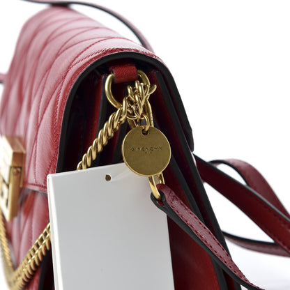 Givenchy Goatskin Quilted Small GV3 Shoulder Bag Vermilion 7 of 10