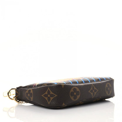 Louis Vuitton Monogram 2020 Christmas Animation Roller Coaster Mini Pochette Accessories Pivoine 4 of 10