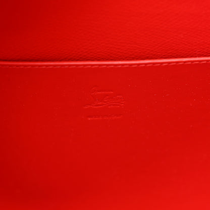 Christian Louboutin Lizard Embossed Calfskin Spiked Small Cabarock Shopper Tote Bourbon 6 of 10
